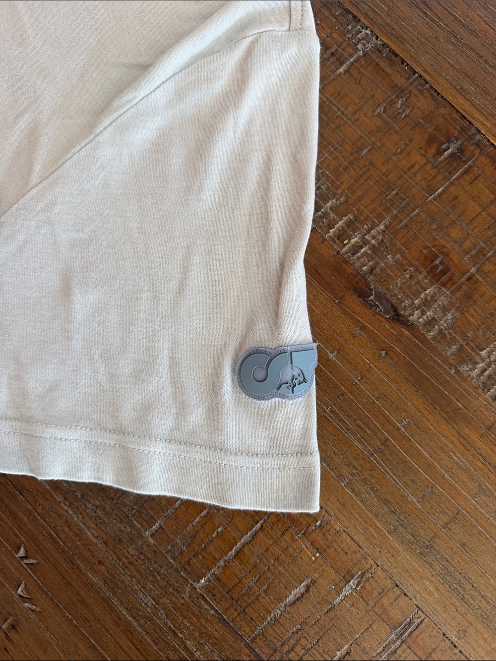 Prada Men’s Short Sleeve Crewneck T‑Shirt in Beige - Picture 2 of 6